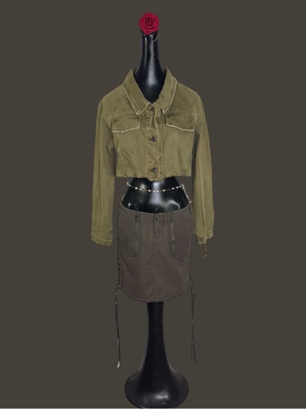 Reworked vintage zana di skirt